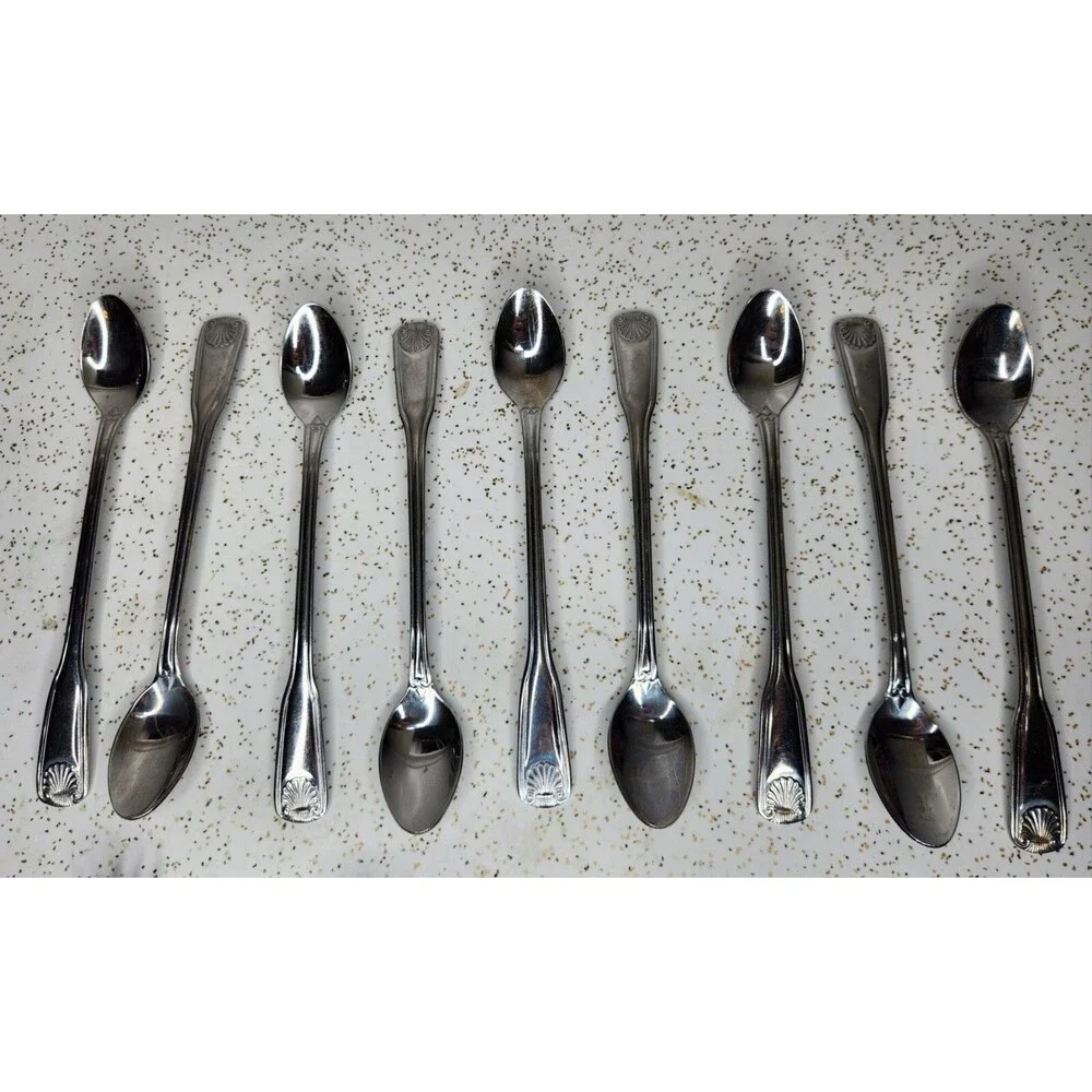 Rogers Stainless Antique Shell Stanley Roberts 18/0 Flatware Silverware 13 Pcs